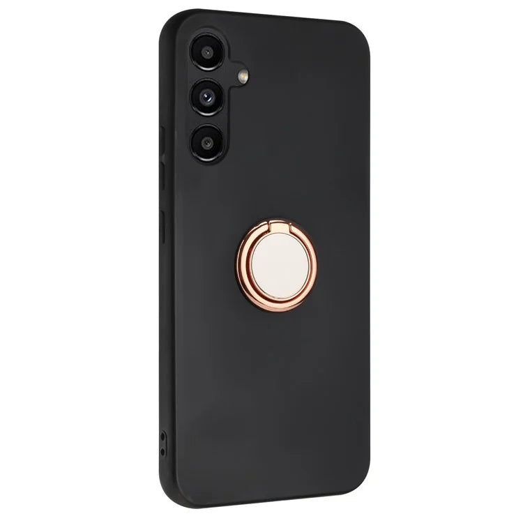 For Samsung Galaxy A55 5G Ring Kickstand Case Matte TPU Phone Cover