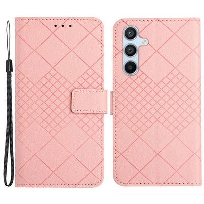HT06 For Samsung Galaxy A55 5G Flip Leather Case Wallet Cover with Wrist Strap