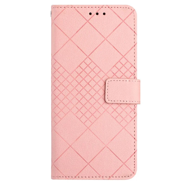 HT06 For Samsung Galaxy A55 5G Flip Leather Case Wallet Cover with Wrist Strap