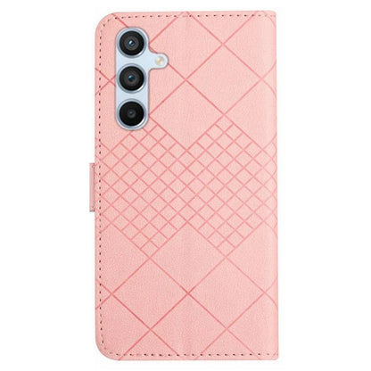 HT06 For Samsung Galaxy A55 5G Flip Leather Case Wallet Cover with Wrist Strap