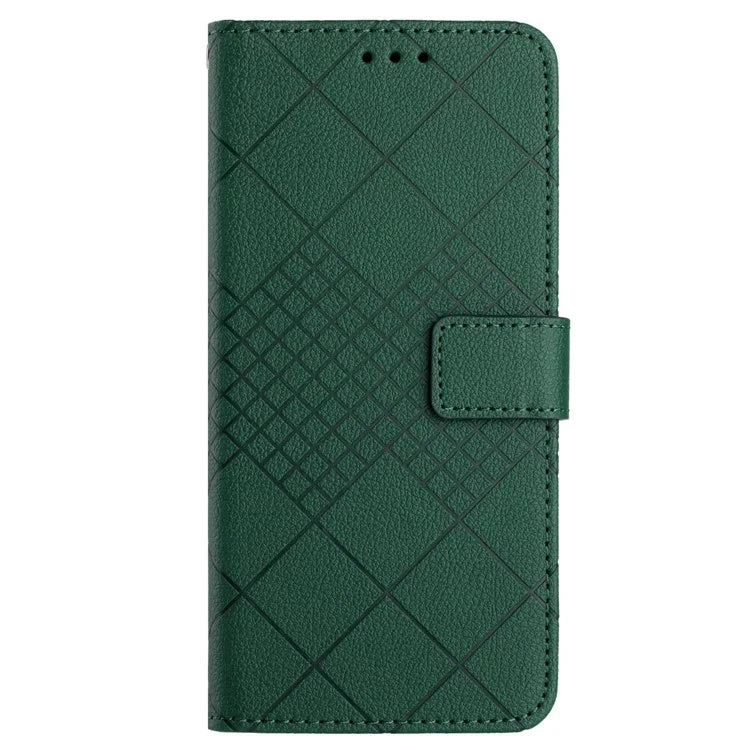 HT06 For Samsung Galaxy A55 5G Flip Leather Case Wallet Cover with Wrist Strap
