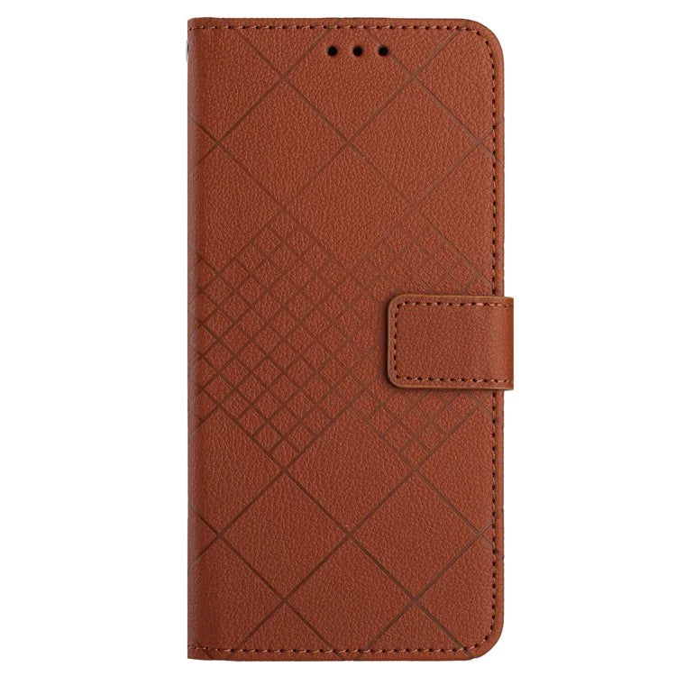 HT06 For Samsung Galaxy A55 5G Flip Leather Case Wallet Cover with Wrist Strap