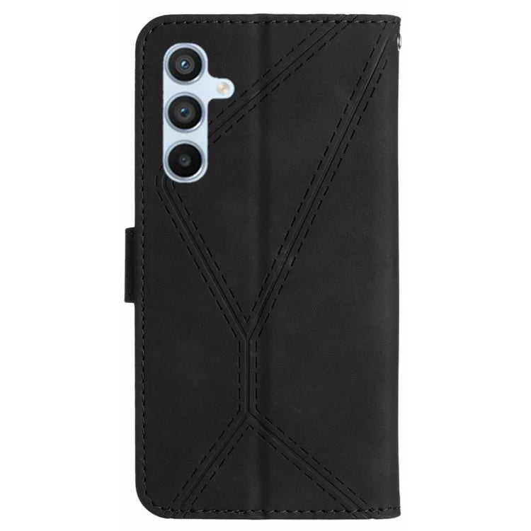 HT05 For Samsung Galaxy A55 5G Wallet Leather Case Skin-Feel Phone Cover