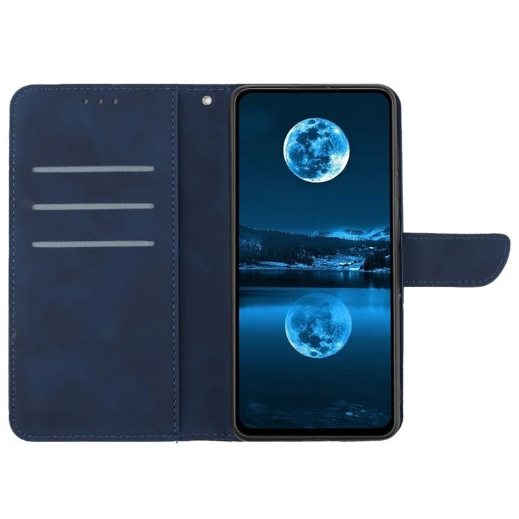 HT05 For Samsung Galaxy A55 5G Wallet Leather Case Skin-Feel Phone Cover