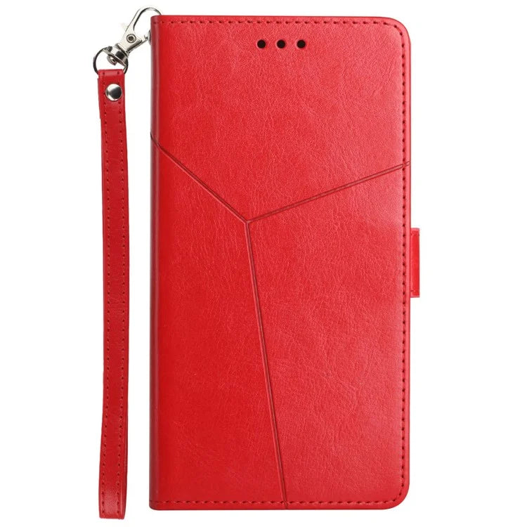 HT01 For Samsung Galaxy A35 5G Wallet Phone Case PU Leather Stand Folio Cover with Strap