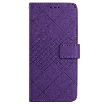 HT06 For Samsung Galaxy A35 5G PU Leather Case Wrist Strap Cash Slots Stand Flip Phone Cover