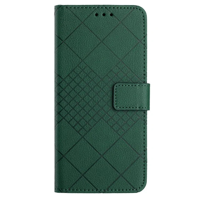 HT06 For Samsung Galaxy A35 5G PU Leather Case Wrist Strap Cash Slots Stand Flip Phone Cover