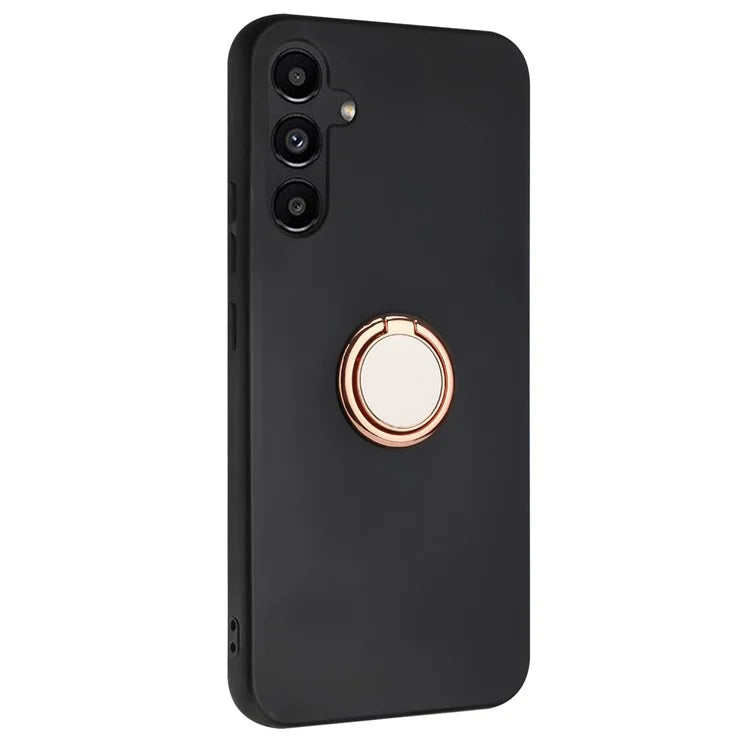 For Samsung Galaxy A35 5G Matte TPU Case Ring Holder Kickstand Phone Cover