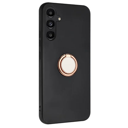For Samsung Galaxy A35 5G Matte TPU Case Ring Holder Kickstand Phone Cover