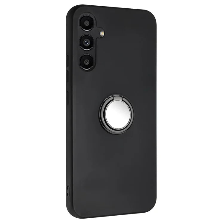 For Samsung Galaxy A35 5G Matte TPU Case Ring Holder Kickstand Phone Cover