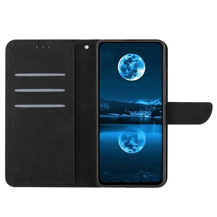 HT05 For Samsung Galaxy A35 5G Case Wallet with Card Holder Leather Phone Cover Skin Touch Feeling