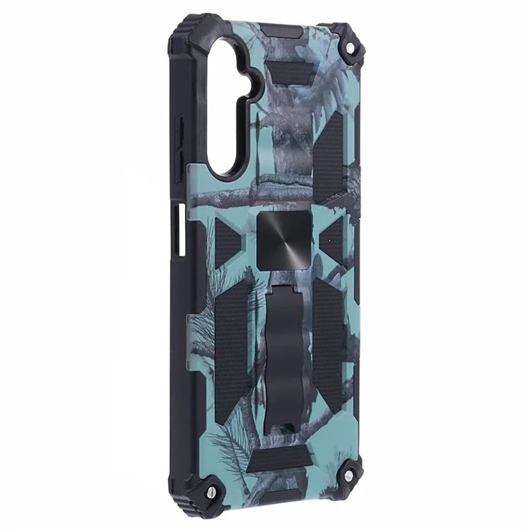For Samsung Galaxy A05s 4G Cell Phone Case Camouflage Pattern TPU+PC Kickstand Cover