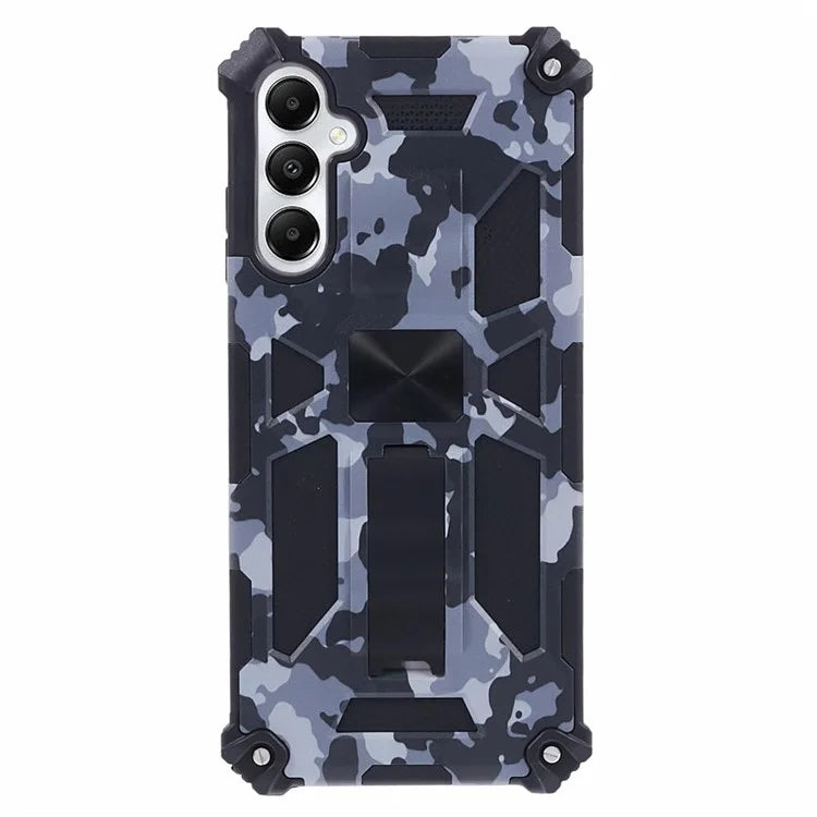 For Samsung Galaxy A05s 4G Cell Phone Case Camouflage Pattern TPU+PC Kickstand Cover