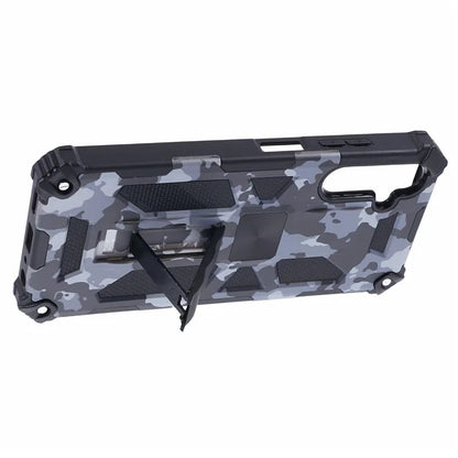 For Samsung Galaxy A05s 4G Cell Phone Case Camouflage Pattern TPU+PC Kickstand Cover
