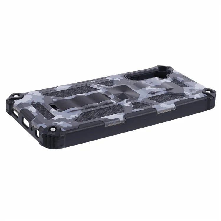 For Samsung Galaxy A05s 4G Cell Phone Case Camouflage Pattern TPU+PC Kickstand Cover