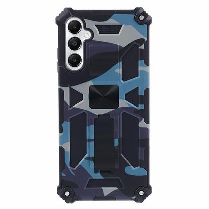 For Samsung Galaxy A05s 4G Cell Phone Case Camouflage Pattern TPU+PC Kickstand Cover