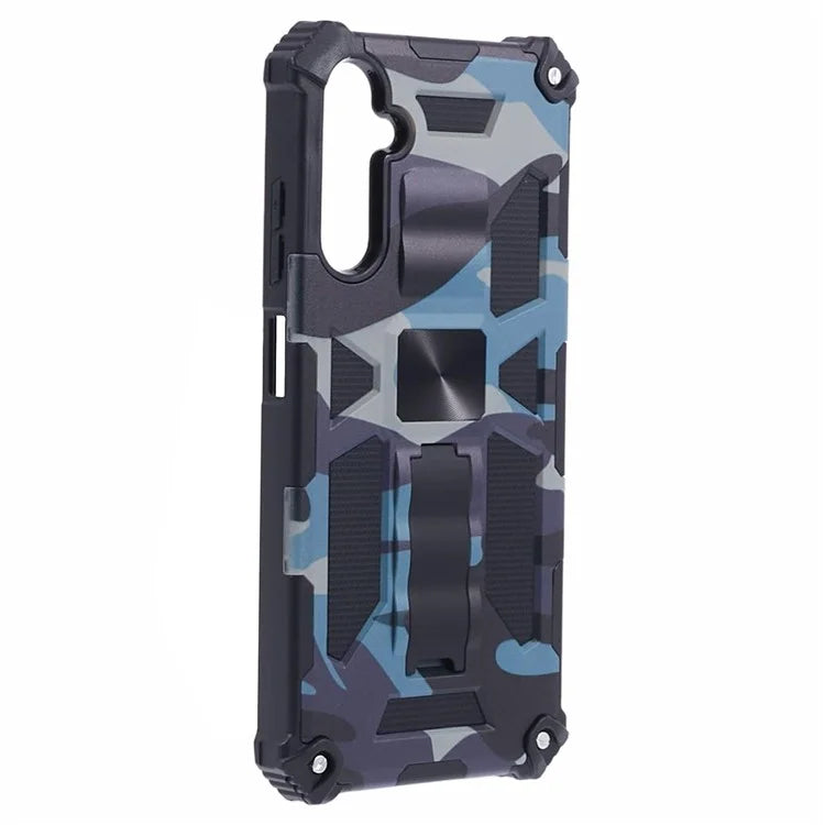 For Samsung Galaxy A05s 4G Cell Phone Case Camouflage Pattern TPU+PC Kickstand Cover