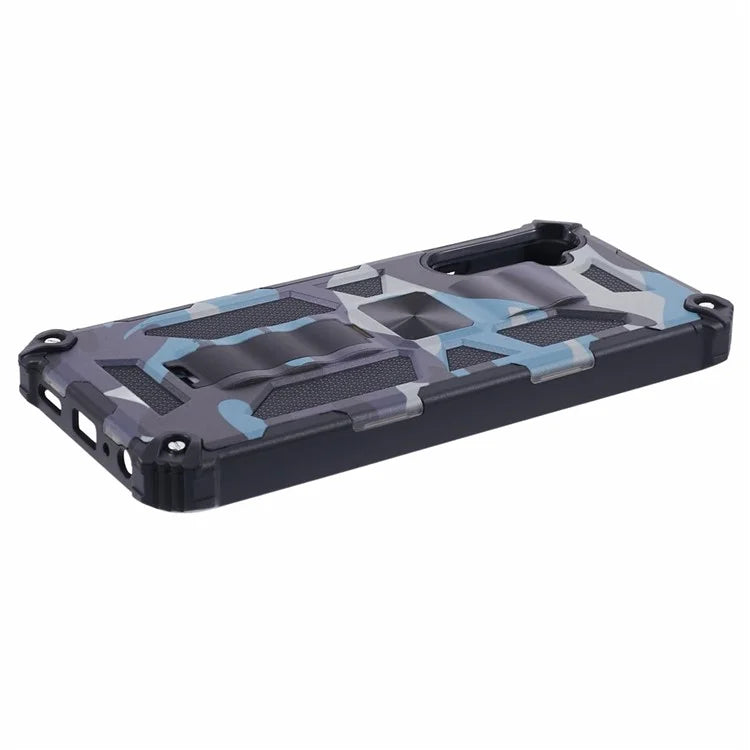 For Samsung Galaxy A05s 4G Cell Phone Case Camouflage Pattern TPU+PC Kickstand Cover