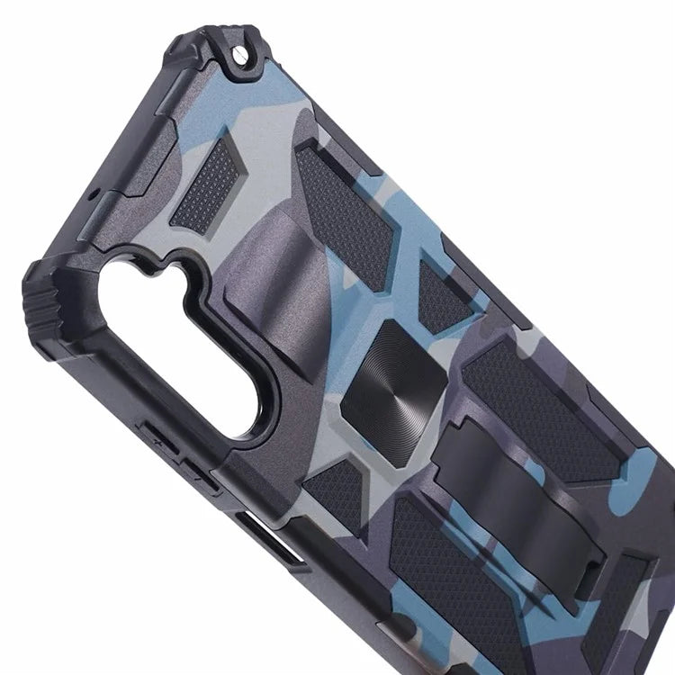 For Samsung Galaxy A05s 4G Cell Phone Case Camouflage Pattern TPU+PC Kickstand Cover