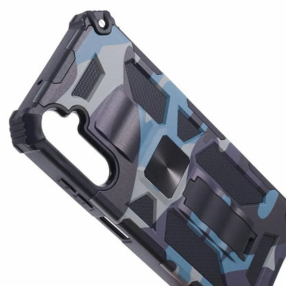 For Samsung Galaxy A05s 4G Cell Phone Case Camouflage Pattern TPU+PC Kickstand Cover