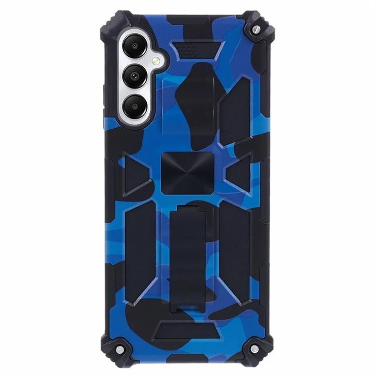 For Samsung Galaxy A05s 4G Cell Phone Case Camouflage Pattern TPU+PC Kickstand Cover