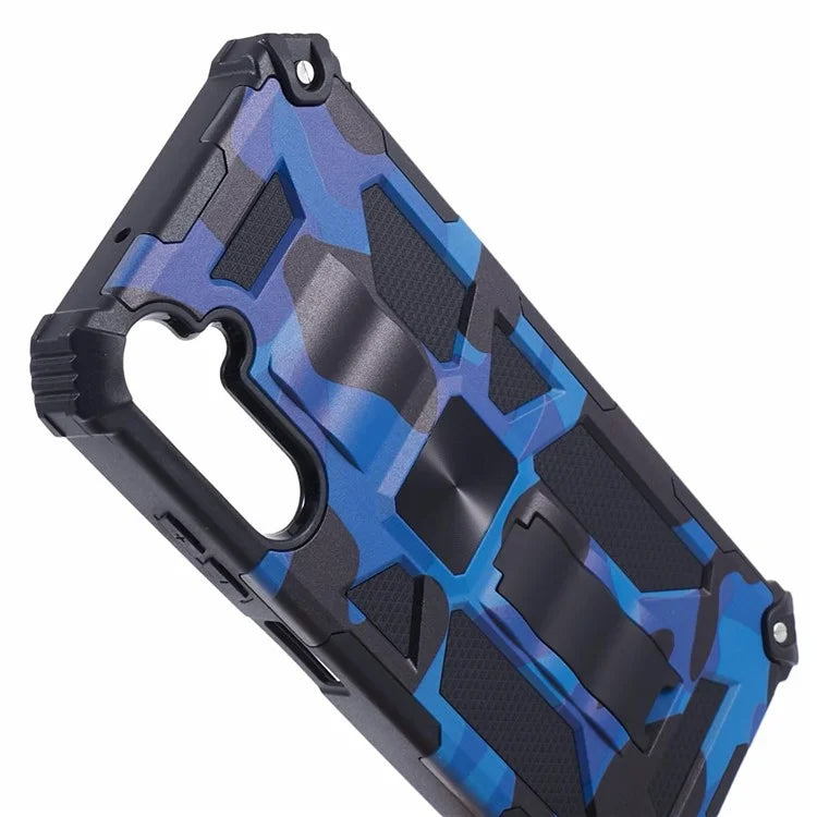 For Samsung Galaxy A05s 4G Cell Phone Case Camouflage Pattern TPU+PC Kickstand Cover