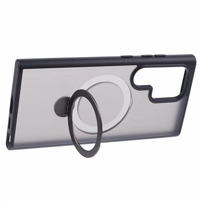 For Samsung Galaxy S24 Ultra Phone Case Rotary Ring Kickstand Magnetic Phone Cover