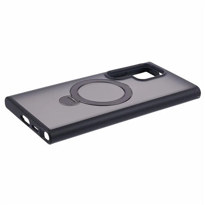 For Samsung Galaxy S24 Ultra Phone Case Rotary Ring Kickstand Magnetic Phone Cover