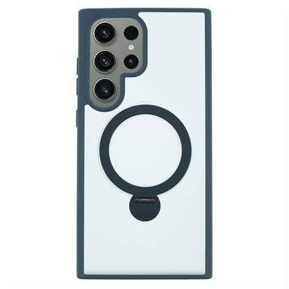 For Samsung Galaxy S24 Ultra Phone Case Rotary Ring Kickstand Magnetic Phone Cover