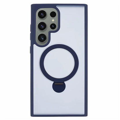 For Samsung Galaxy S24 Ultra Phone Case Rotary Ring Kickstand Magnetic Phone Cover