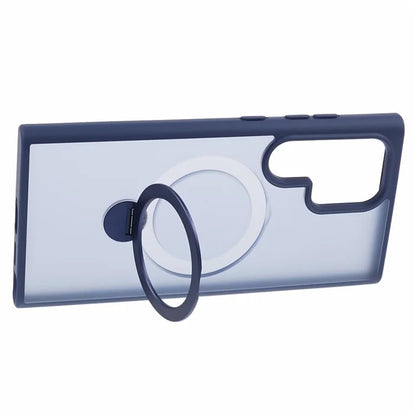 For Samsung Galaxy S24 Ultra Phone Case Rotary Ring Kickstand Magnetic Phone Cover