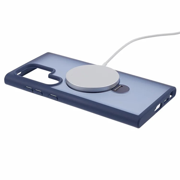 For Samsung Galaxy S24 Ultra Phone Case Rotary Ring Kickstand Magnetic Phone Cover
