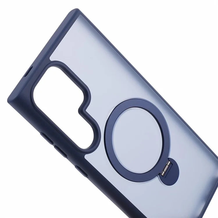 For Samsung Galaxy S24 Ultra Phone Case Rotary Ring Kickstand Magnetic Phone Cover