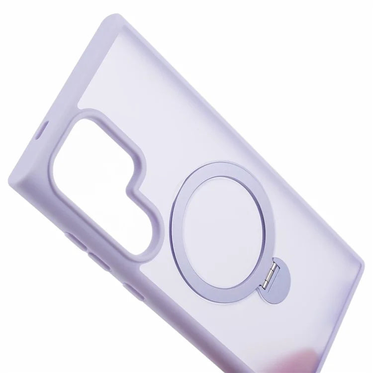 For Samsung Galaxy S24 Ultra Phone Case Rotary Ring Kickstand Magnetic Phone Cover