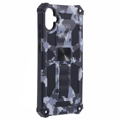 For Samsung Galaxy A05 4G Case Anti-fall TPU+PC Camouflage Pattern Phone Shell with Kickstand