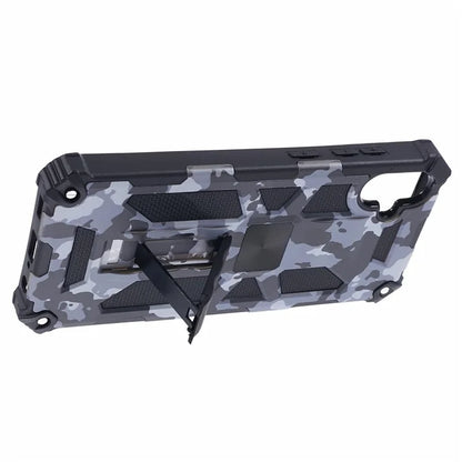 For Samsung Galaxy A05 4G Case Anti-fall TPU+PC Camouflage Pattern Phone Shell with Kickstand