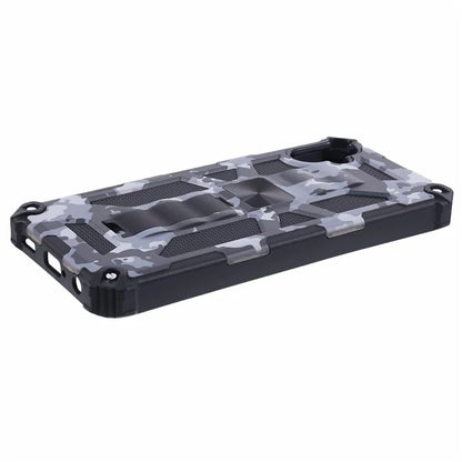 For Samsung Galaxy A05 4G Case Anti-fall TPU+PC Camouflage Pattern Phone Shell with Kickstand