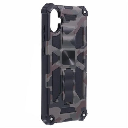 For Samsung Galaxy A05 4G Case Anti-fall TPU+PC Camouflage Pattern Phone Shell with Kickstand