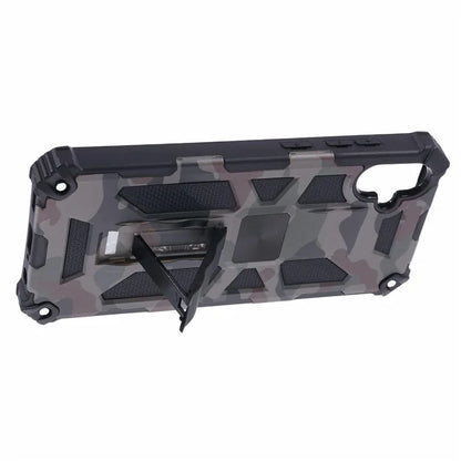 For Samsung Galaxy A05 4G Case Anti-fall TPU+PC Camouflage Pattern Phone Shell with Kickstand