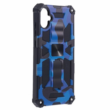 For Samsung Galaxy A05 4G Case Anti-fall TPU+PC Camouflage Pattern Phone Shell with Kickstand