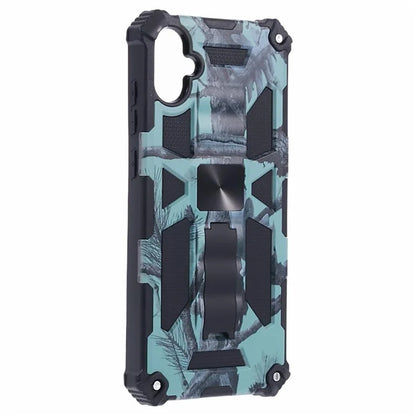 For Samsung Galaxy A05 4G Case Anti-fall TPU+PC Camouflage Pattern Phone Shell with Kickstand