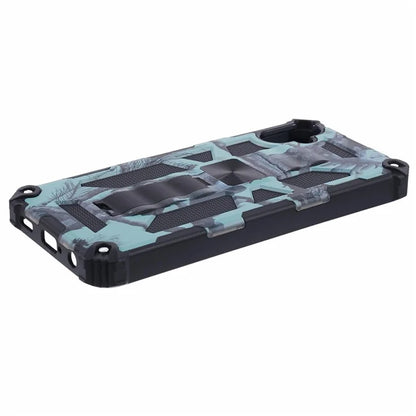For Samsung Galaxy A05 4G Case Anti-fall TPU+PC Camouflage Pattern Phone Shell with Kickstand