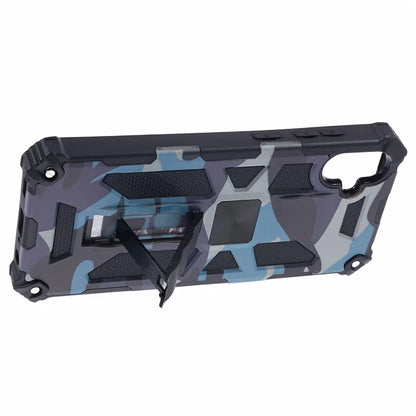 For Samsung Galaxy A05 4G Case Anti-fall TPU+PC Camouflage Pattern Phone Shell with Kickstand