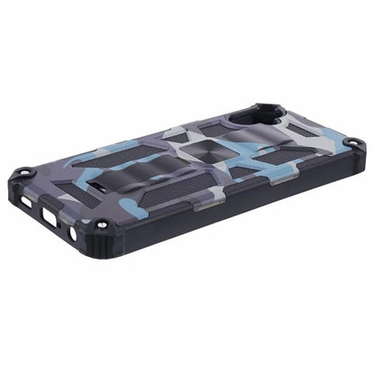 For Samsung Galaxy A05 4G Case Anti-fall TPU+PC Camouflage Pattern Phone Shell with Kickstand