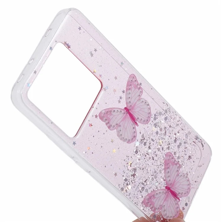 AW Series For Xiaomi 13T / 13T Pro / Redmi K60 Ultra Phone Case Epoxy Butterfly Cover