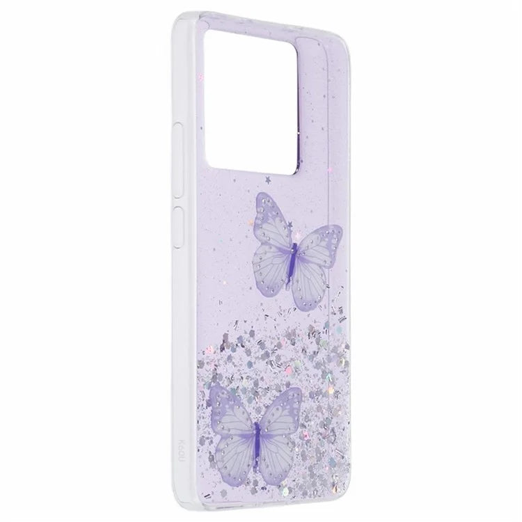 AW Series For Xiaomi 13T / 13T Pro / Redmi K60 Ultra Phone Case Epoxy Butterfly Cover