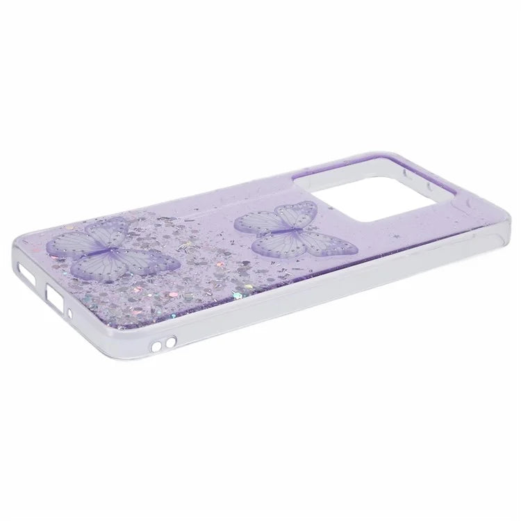 AW Series For Xiaomi 13T / 13T Pro / Redmi K60 Ultra Phone Case Epoxy Butterfly Cover