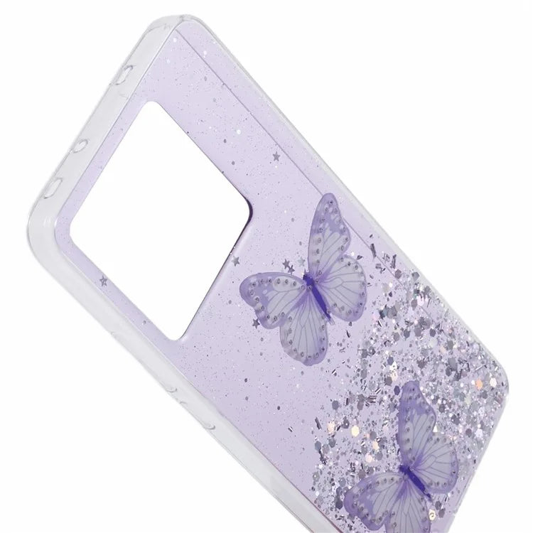 AW Series For Xiaomi 13T / 13T Pro / Redmi K60 Ultra Phone Case Epoxy Butterfly Cover