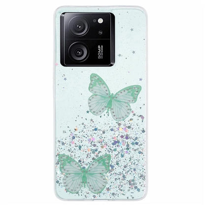 AW Series For Xiaomi 13T / 13T Pro / Redmi K60 Ultra Phone Case Epoxy Butterfly Cover