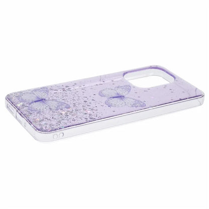 AW Series For Xiaomi Redmi 13C 4G / Poco C65 4G Phone Case TPU+PVC Butterfly Cover